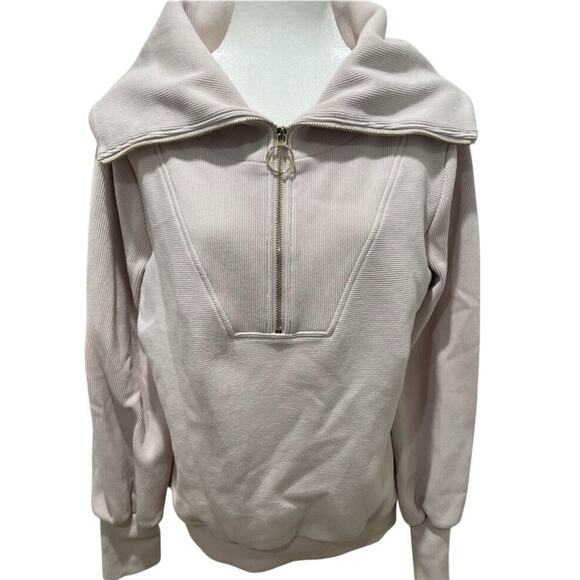 Varley Vine Half Zip Sweatshirt in Light Blush/Pinkish Shade- Small- GUC - Picture 1 of 13